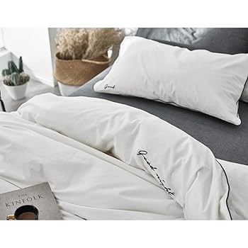 LUKTJASMIN カバー・シーツセット ダブル LUKTJASMIN duvet cover and pillowcase(s), dark gray, Twin - IKEA